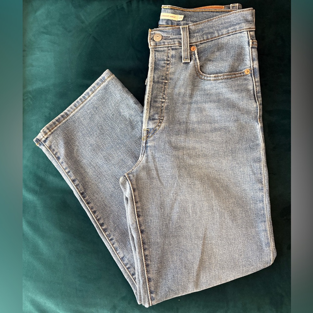 Levi's Ribcage Ankle Classic Blue Jeans